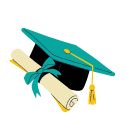 Diploma and graduation cap for graduation savings.
